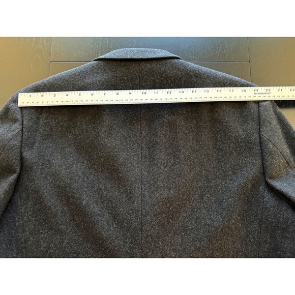 Eddie Bauer Wool Cashmere Blazer Mens 44T Dark Gray 3-Button Sport Coat Jacket - Picture 15 of 15
